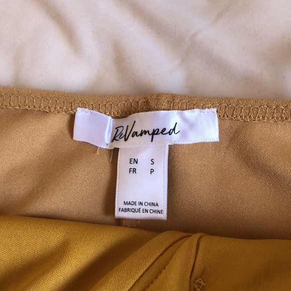 4 for $25 - Mustard Bodycon Dress - Picture 5 of 5